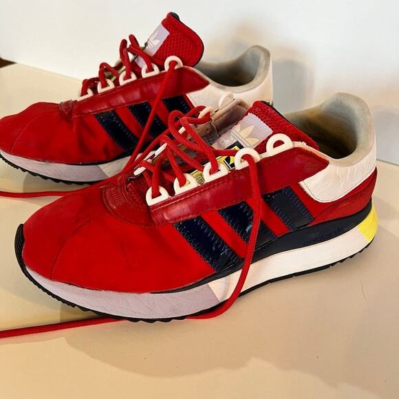 Adidas sneakers, women's size 8 1/2, red running shoes - Picture 3 of 12